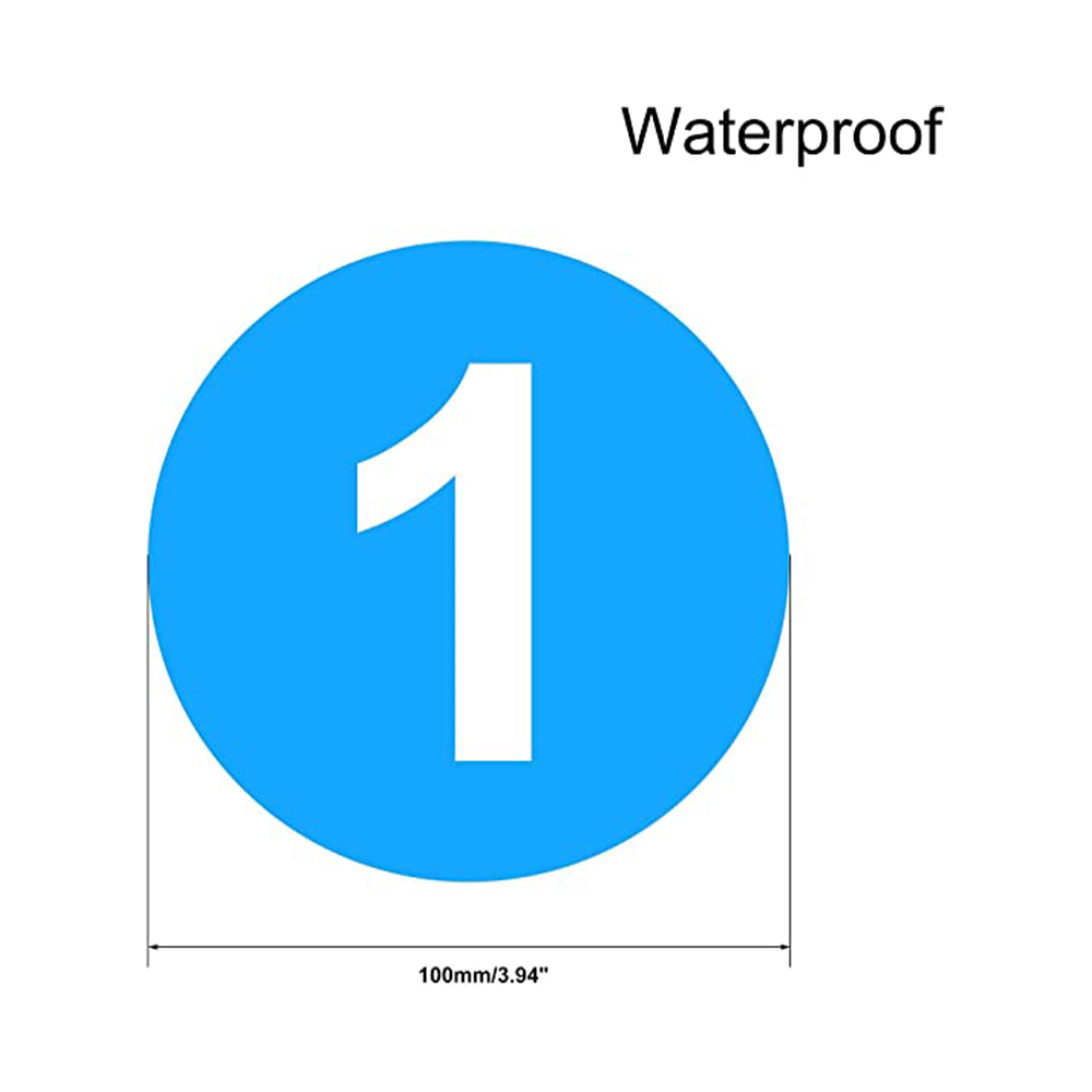 Transparentes, wasserfestes Nummern-Flaschenaufkleberetikett zum Zählen